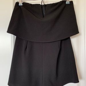 Strapless Black Romper